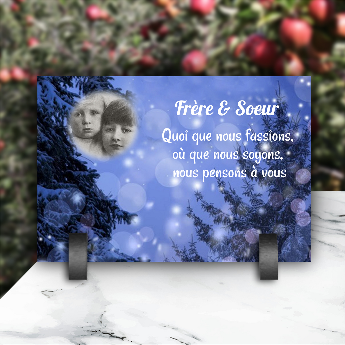 Plaque Funéraire Sapin