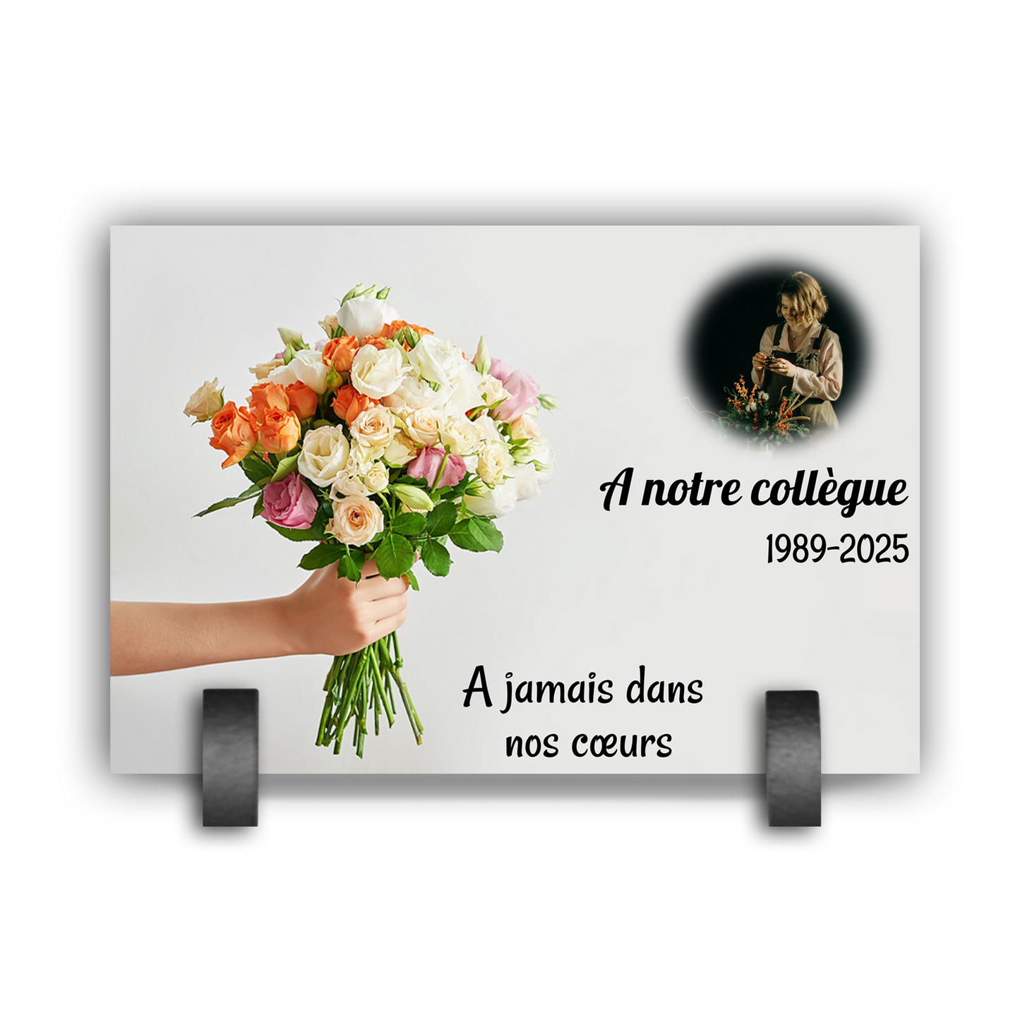 Plaque Funéraire Fleuriste