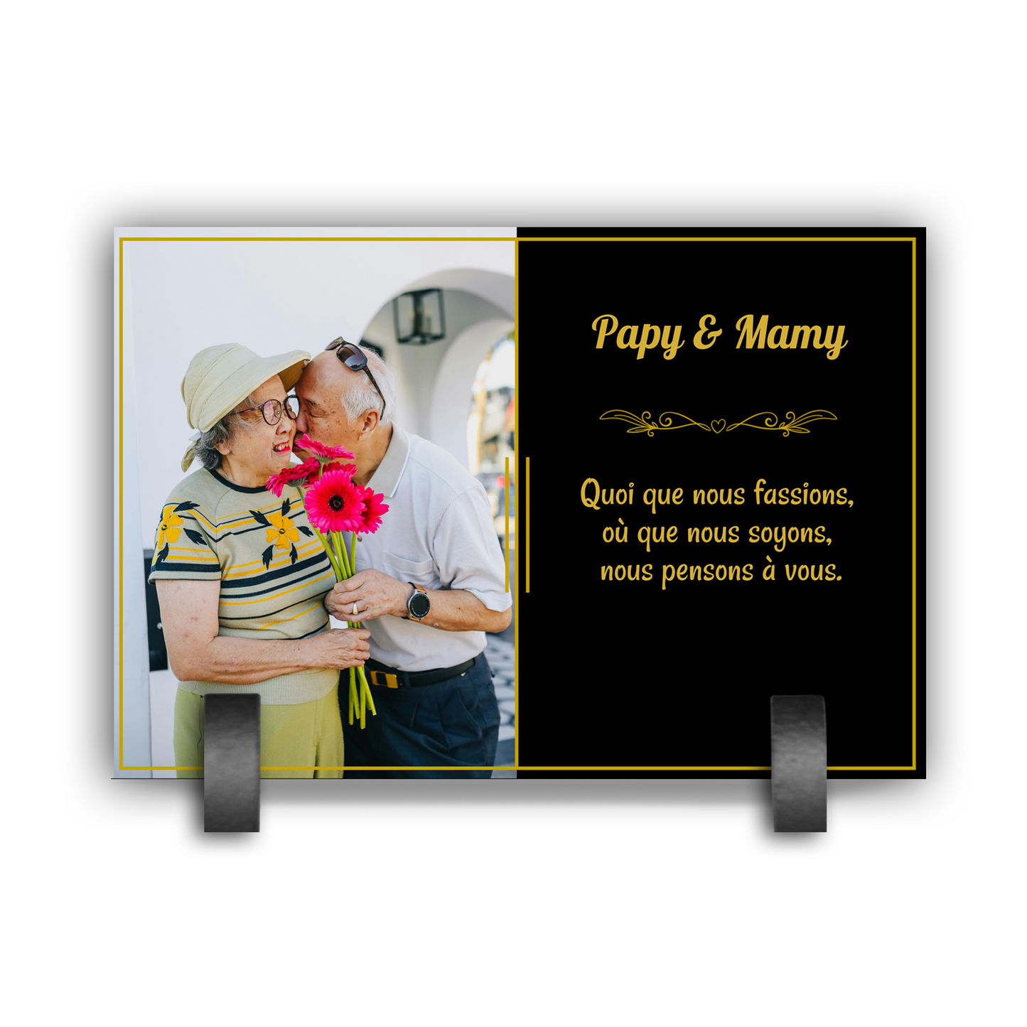 Plaque Funéraire Duo Souvenir
