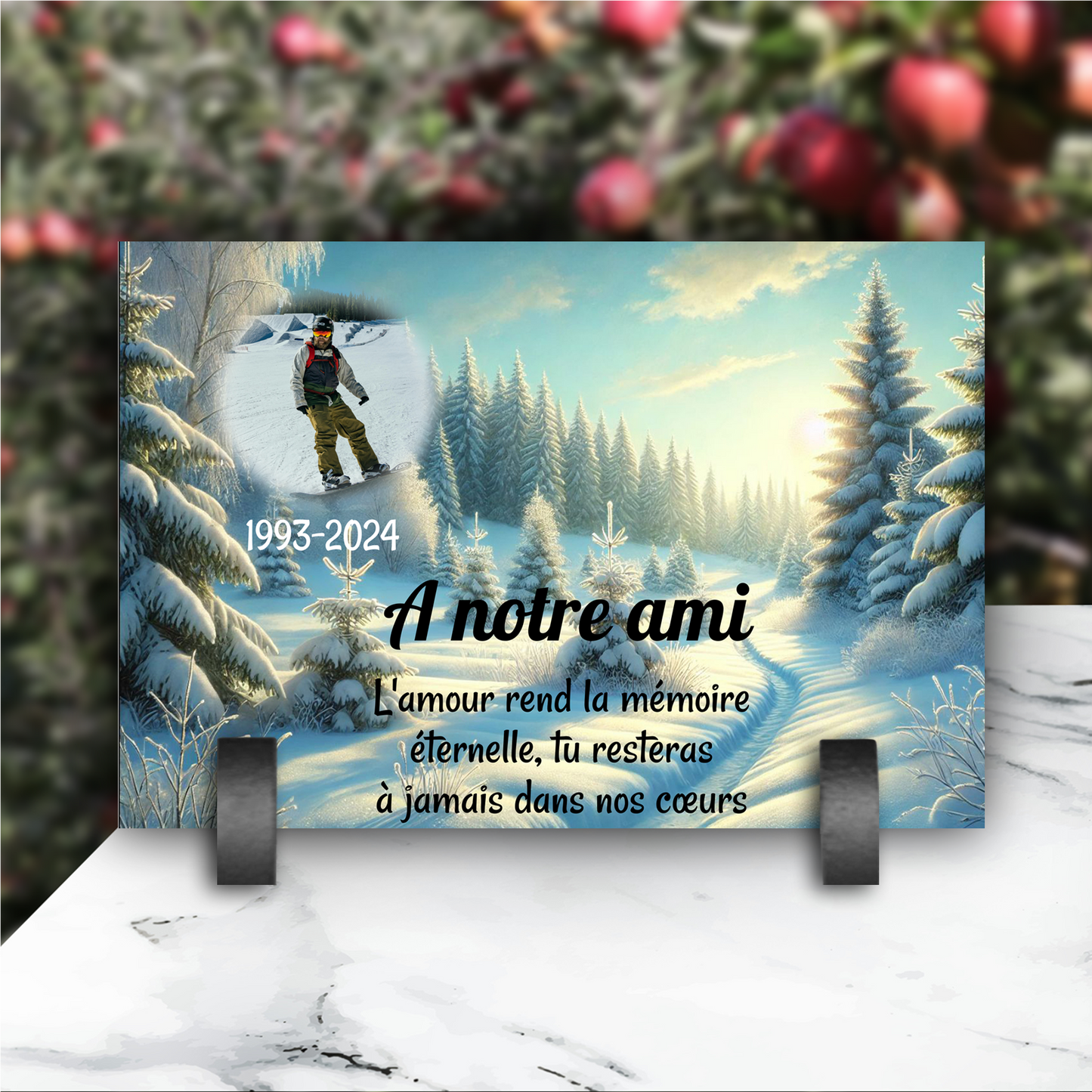 Plaque Funéraire Hiver