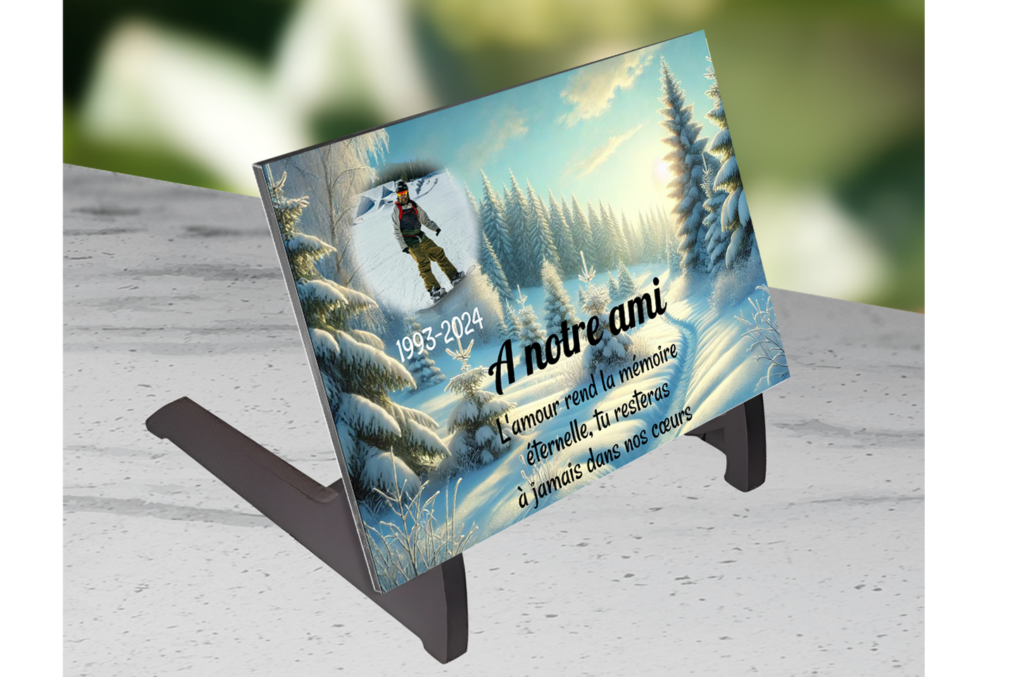 Plaque Funéraire Hiver