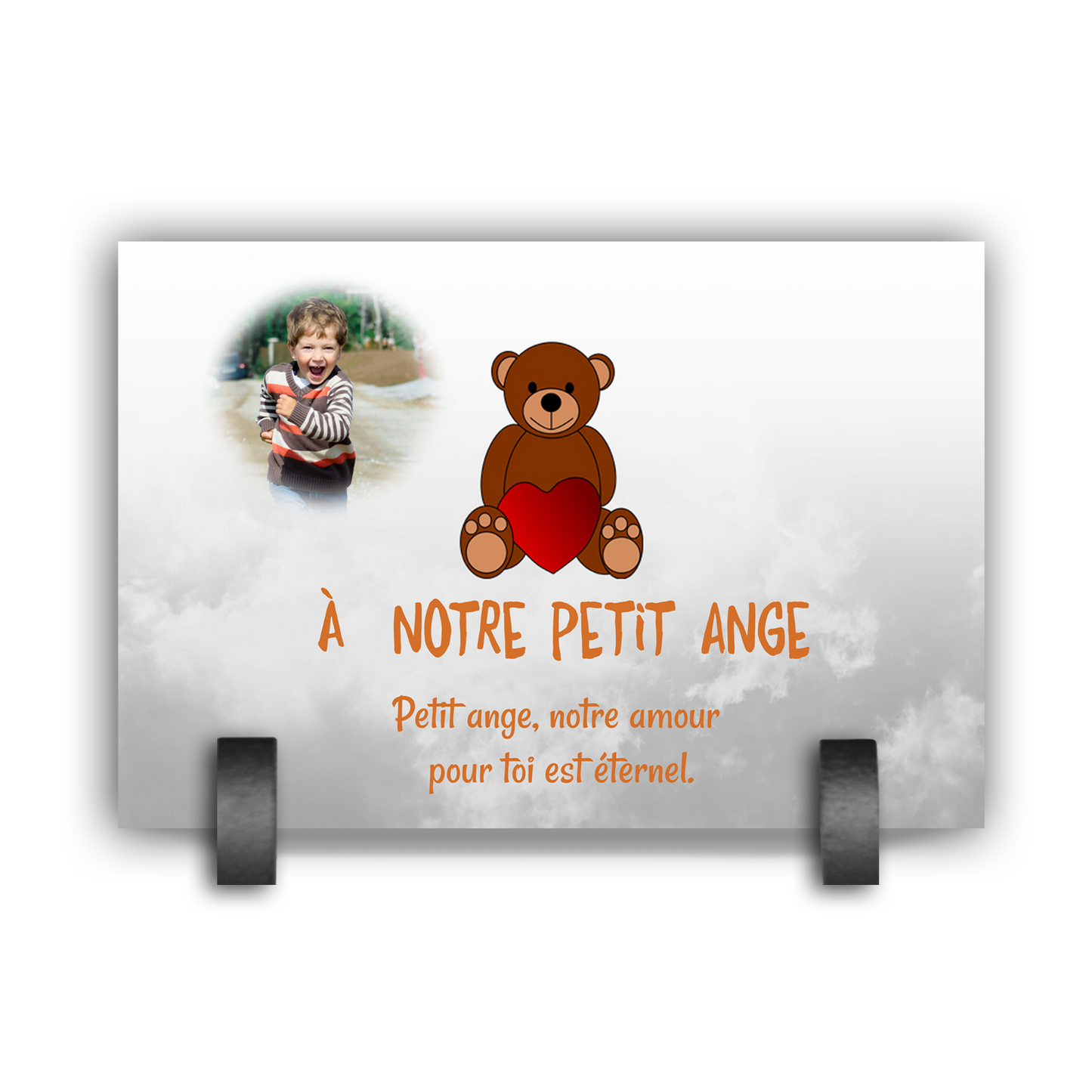 Plaque Funéraire Enfant & Nounours