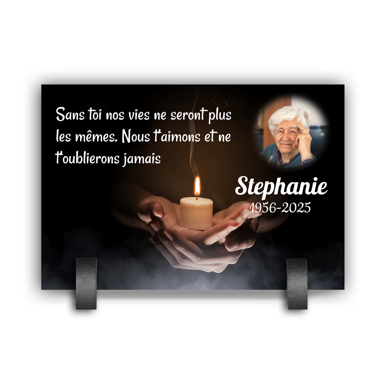 Plaque Funéraire Bougie Mémorial