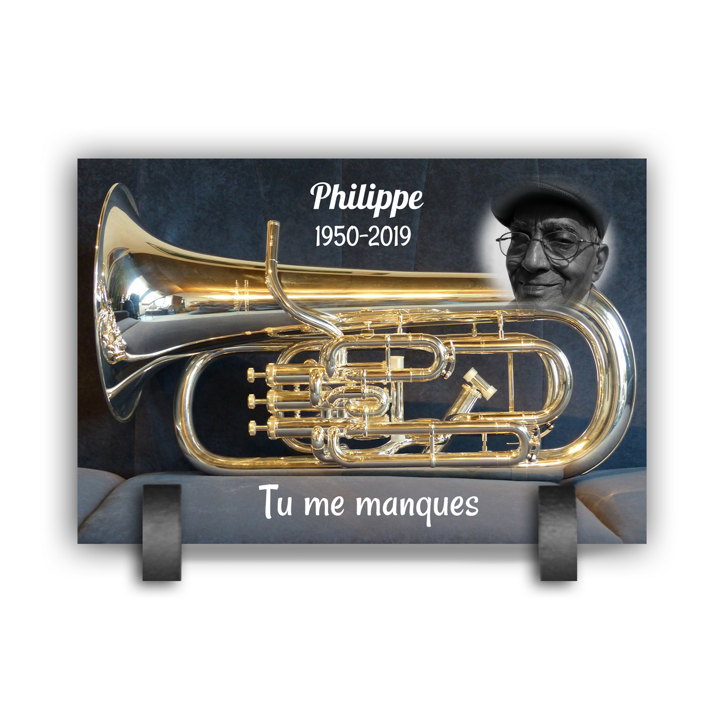 Plaque Funéraire Euphonium