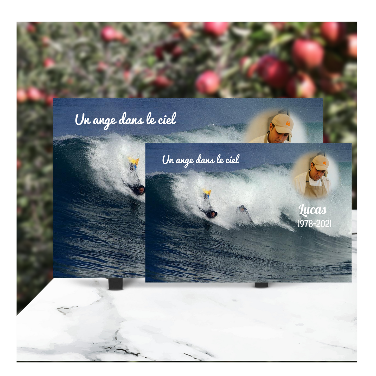 Plaque Funéraire Bodyboarding