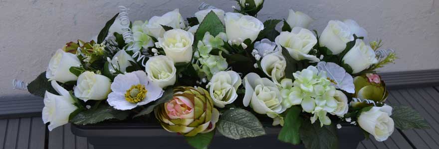 Les fleurs artificielles pour cérémonies funéraires