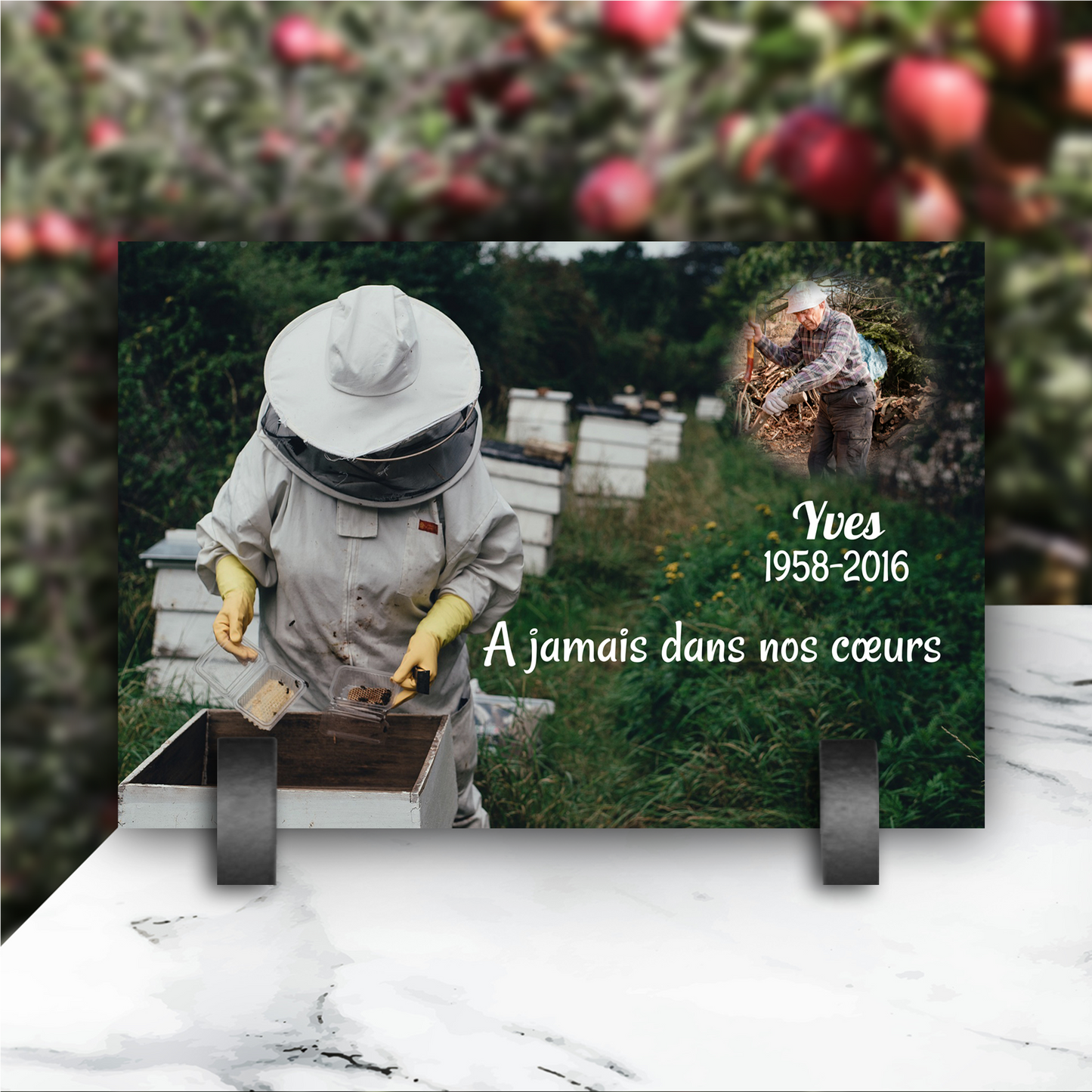 Plaque Funéraire Apiculteur