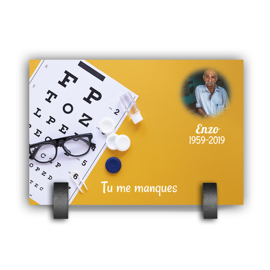 Plaque Funéraire Opticien