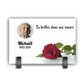 Plaque Funéraire Rose