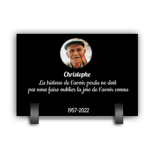Plaque Funéraire Souvenir Éternel