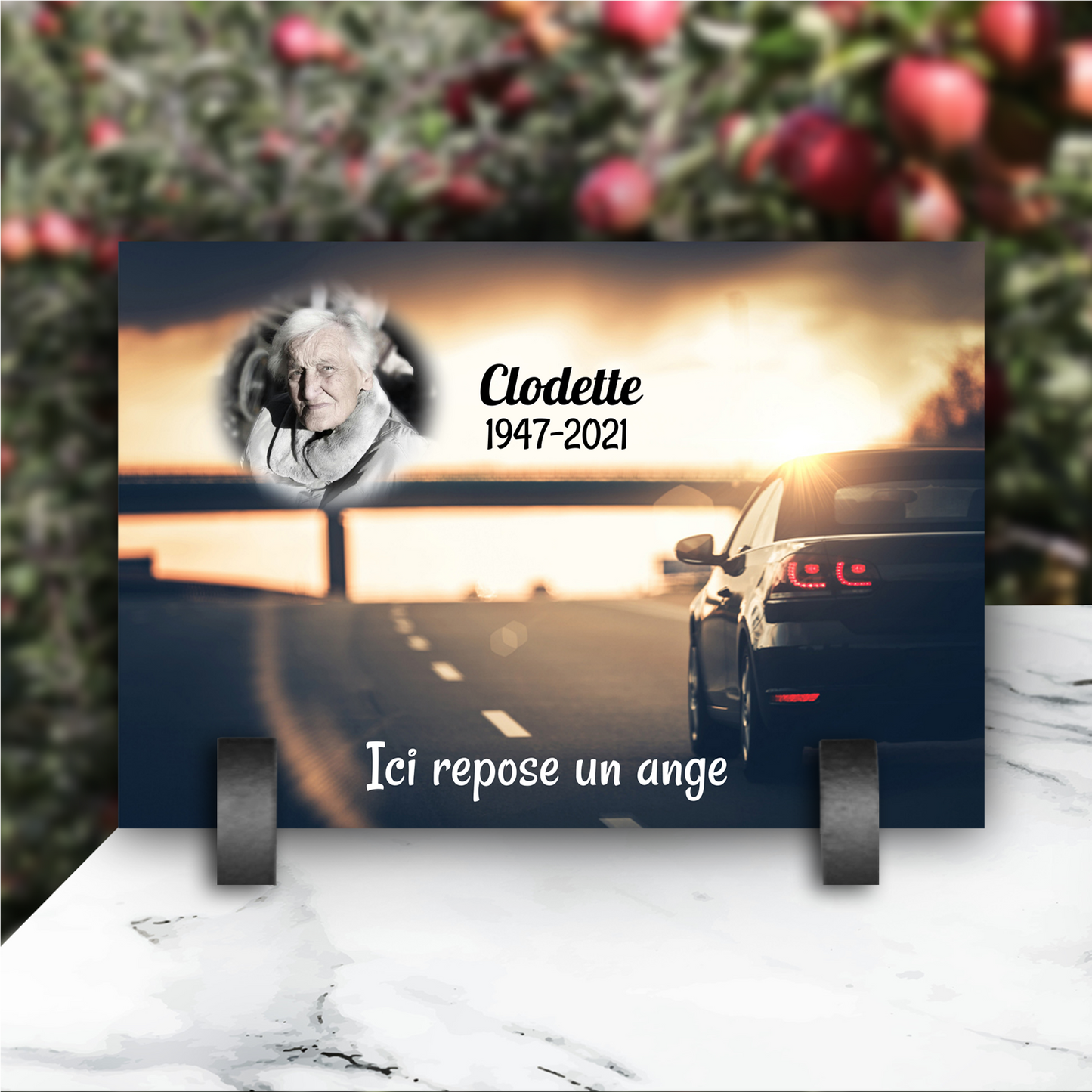 Plaque Funéraire Voiture
