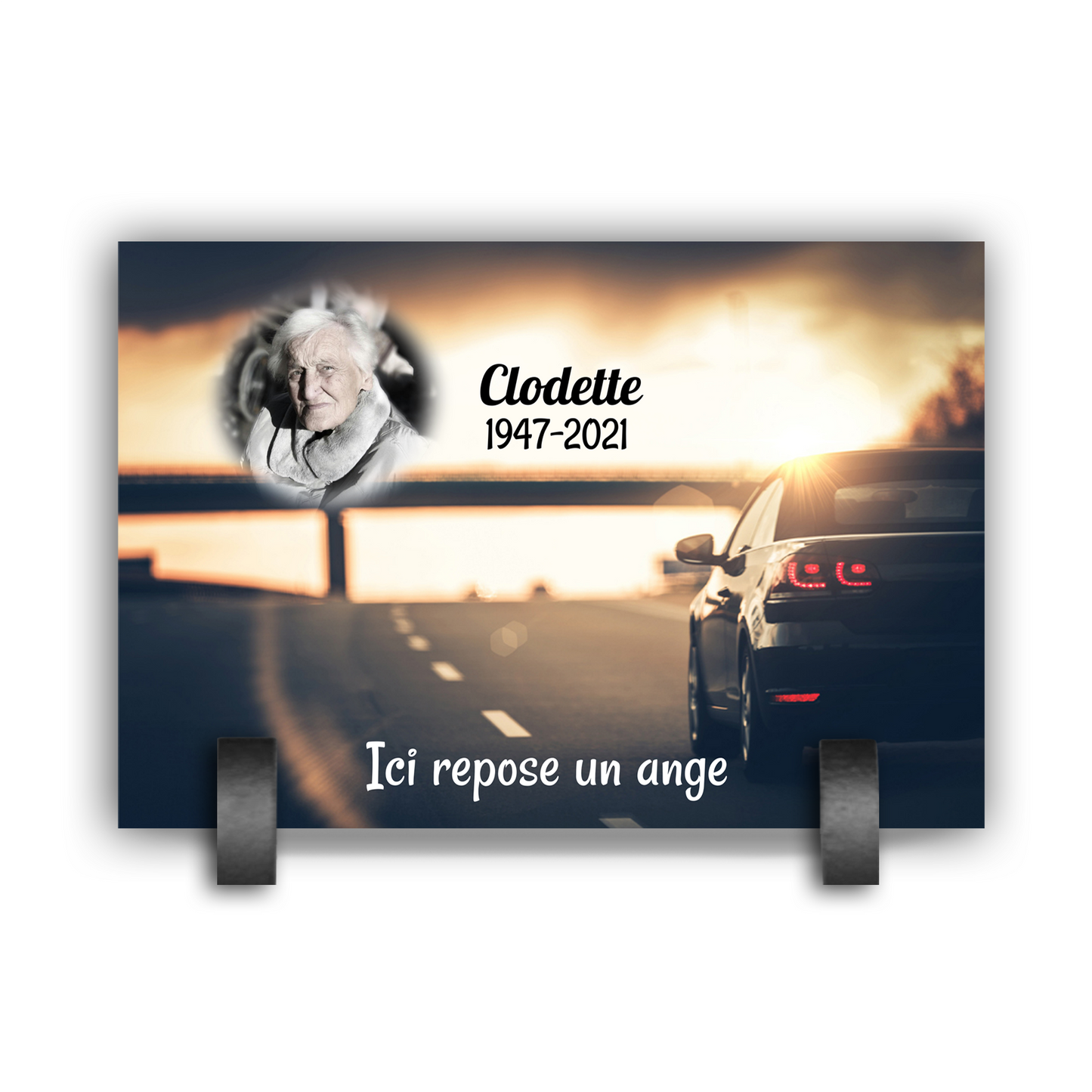 Plaque Funéraire Voiture