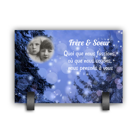 Plaque Funéraire Sapin