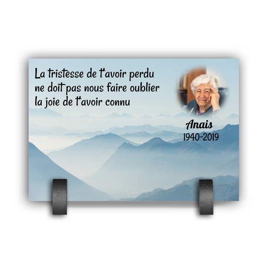 Plaque Funéraire Montagne