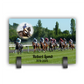 Plaque Funéraire Course Hippique