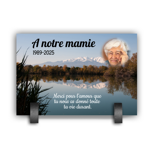 Plaque Funéraire Lac
