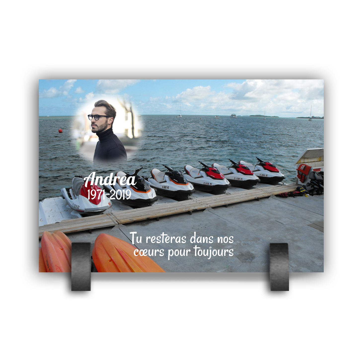 Plaque Funéraire Jetski