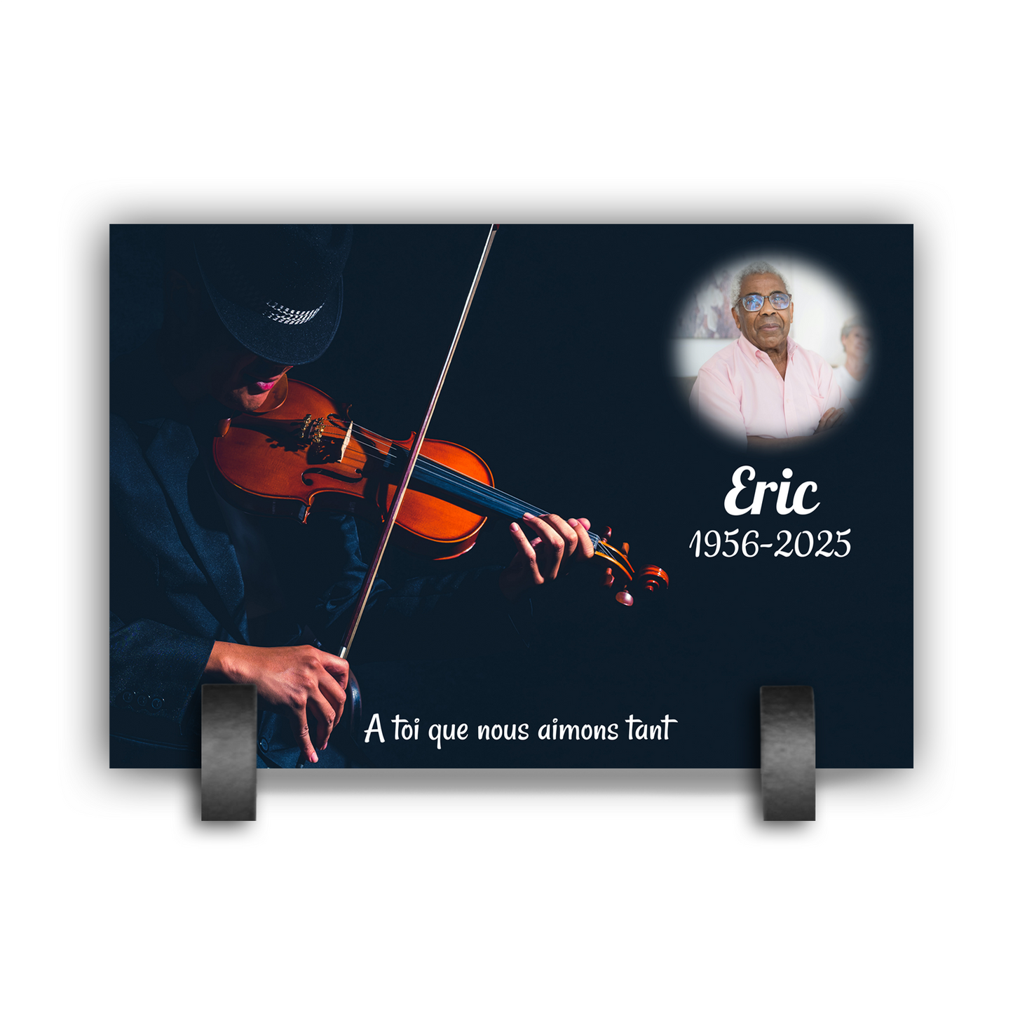 Plaque Funéraire Violoniste