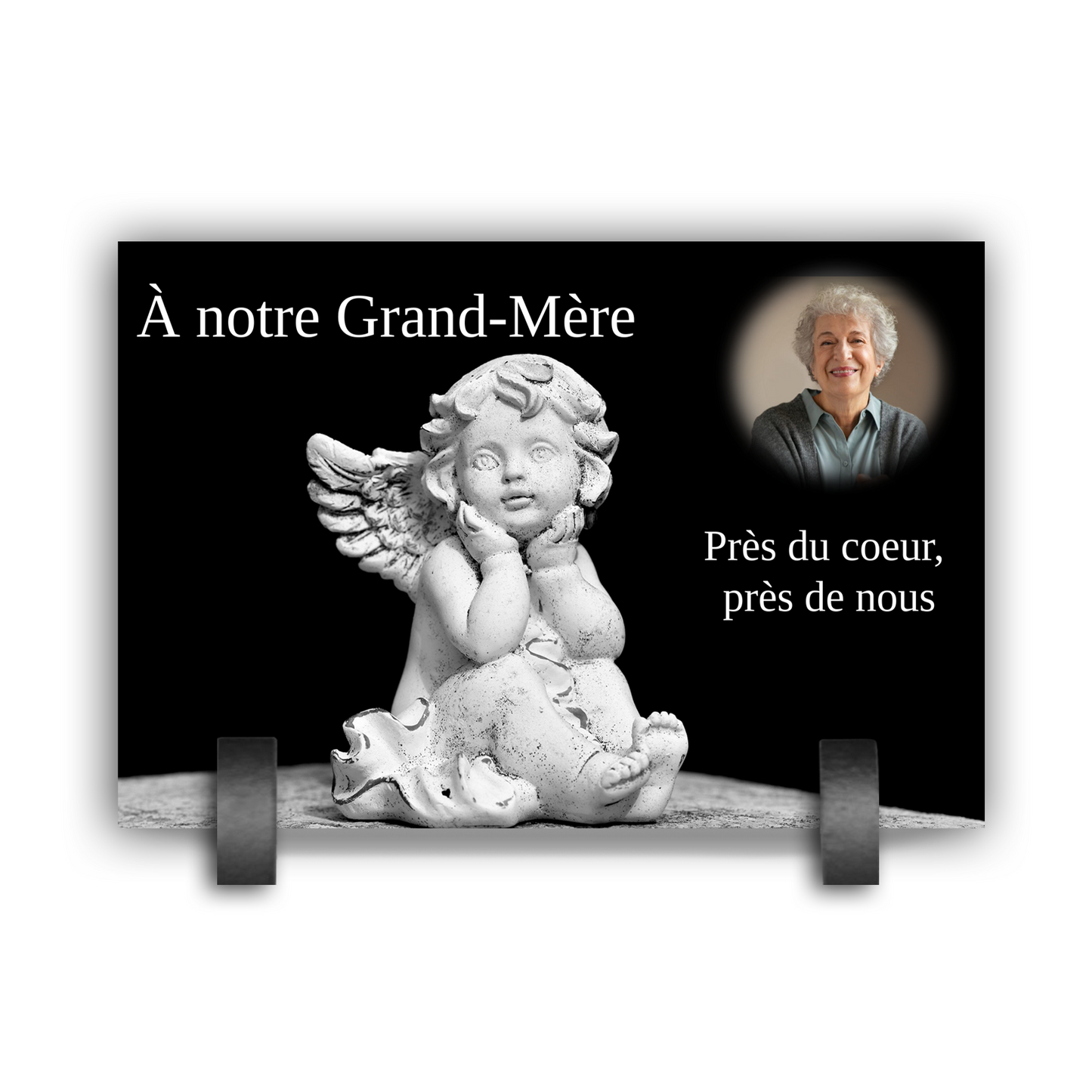 Plaque Funéraire Ange Chérubin