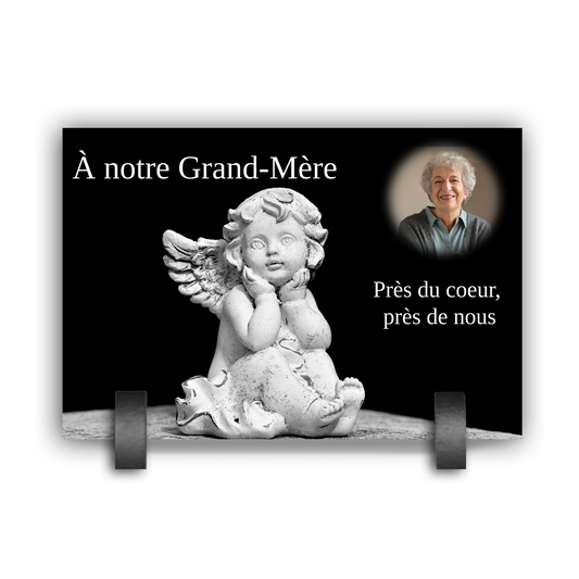 Plaque Funéraire Ange Chérubin