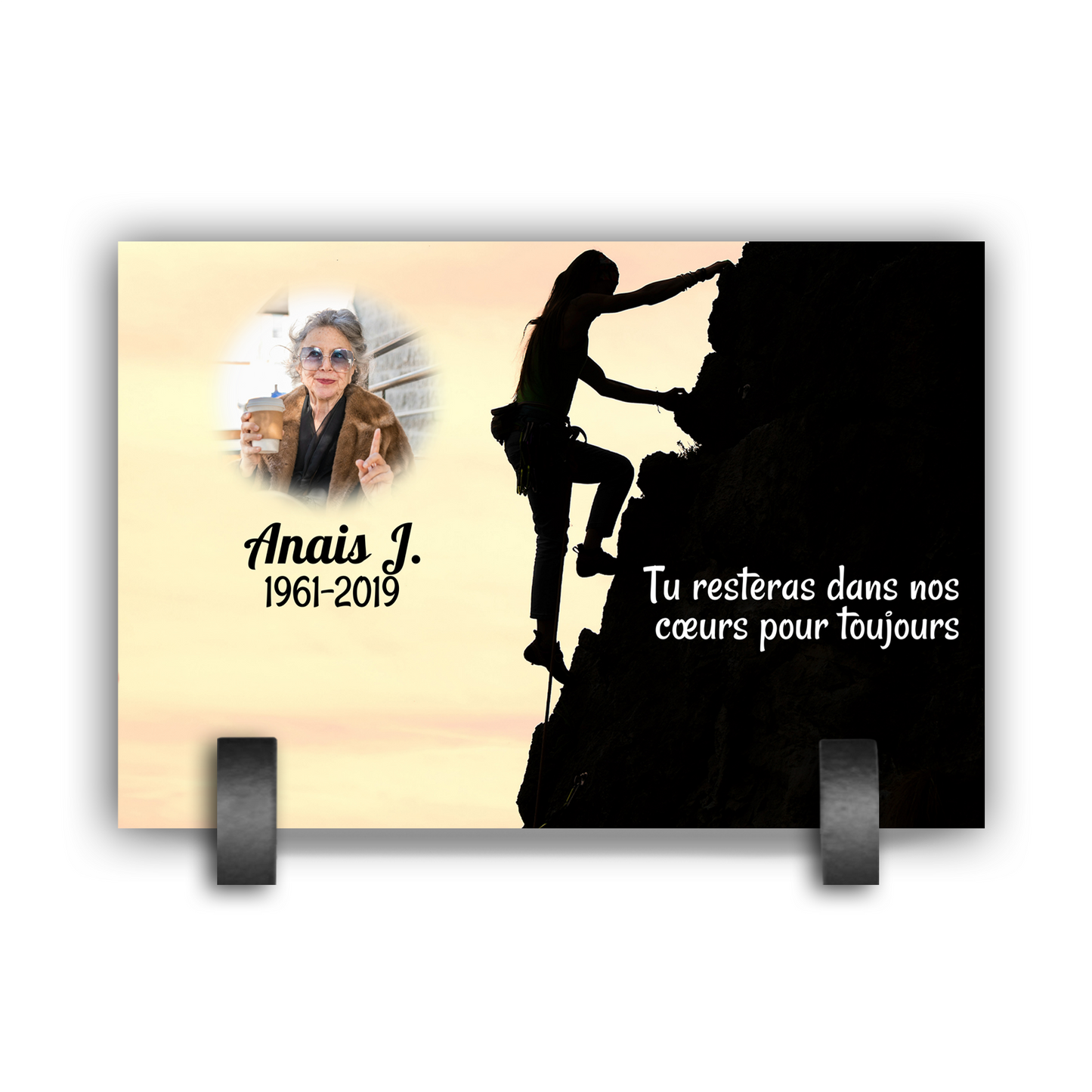 Plaque Funéraire Escalade