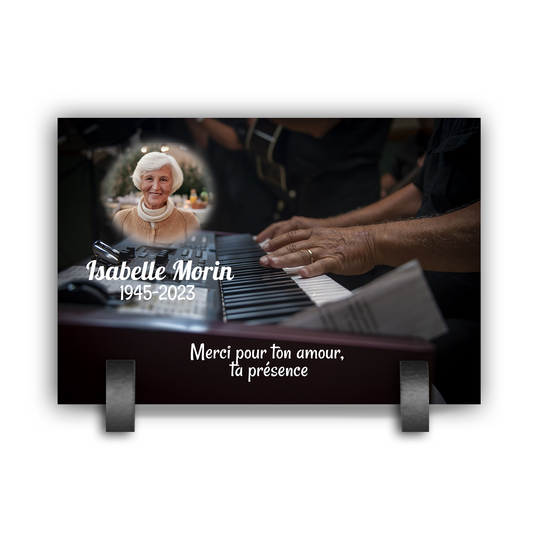 Plaque Funéraire Clavier