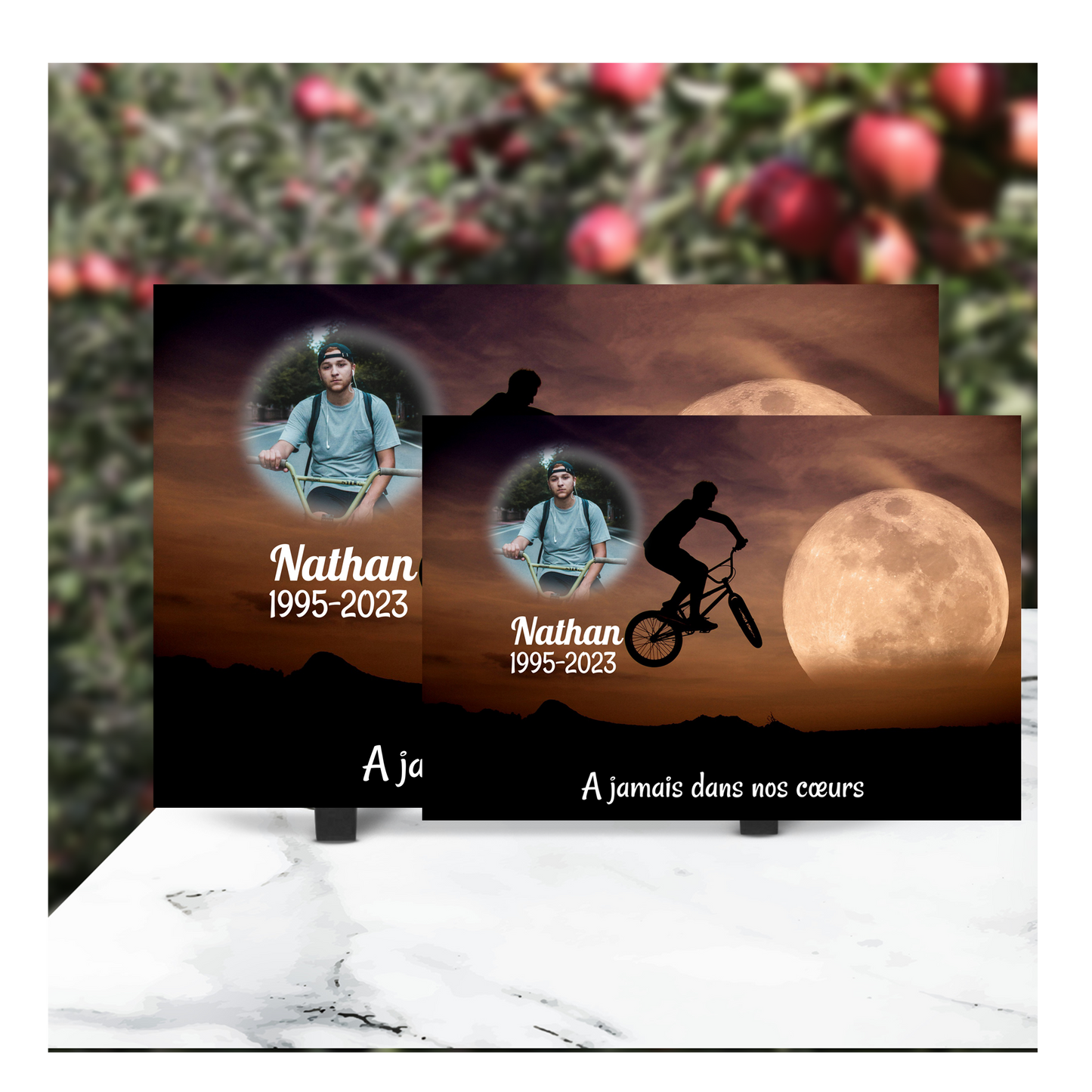 Plaque Funéraire Bmx