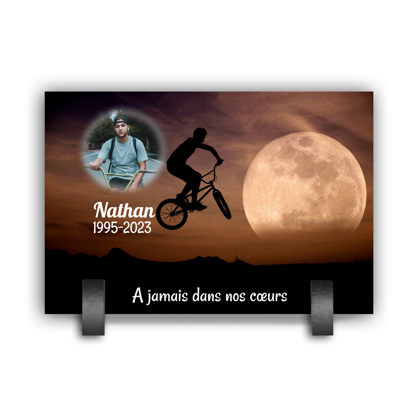 Plaque Funéraire Bmx