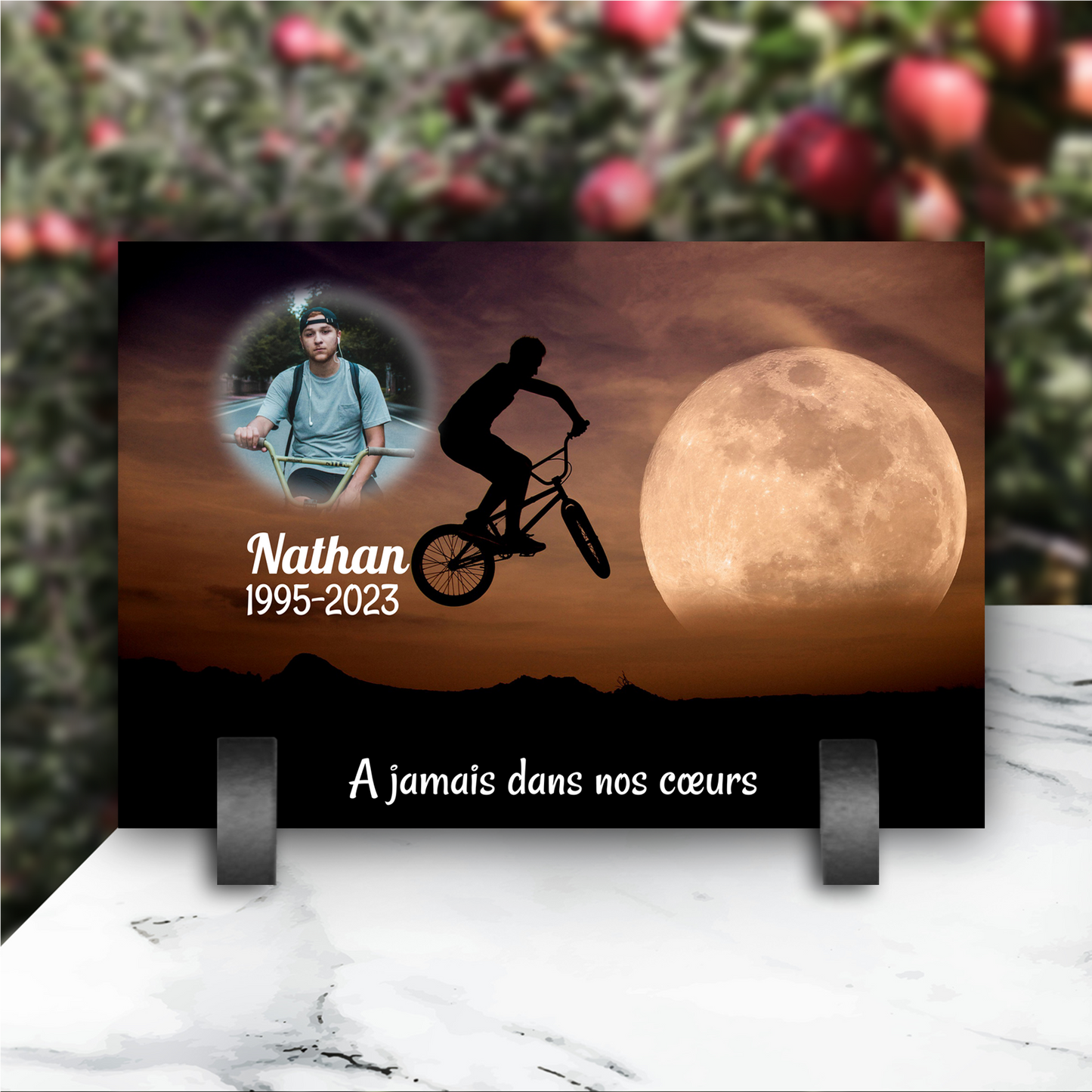 Plaque Funéraire Bmx