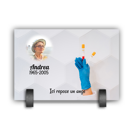 Plaque Funéraire Biologiste