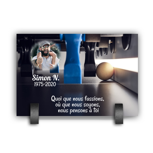 Plaque Funéraire Baby Foot