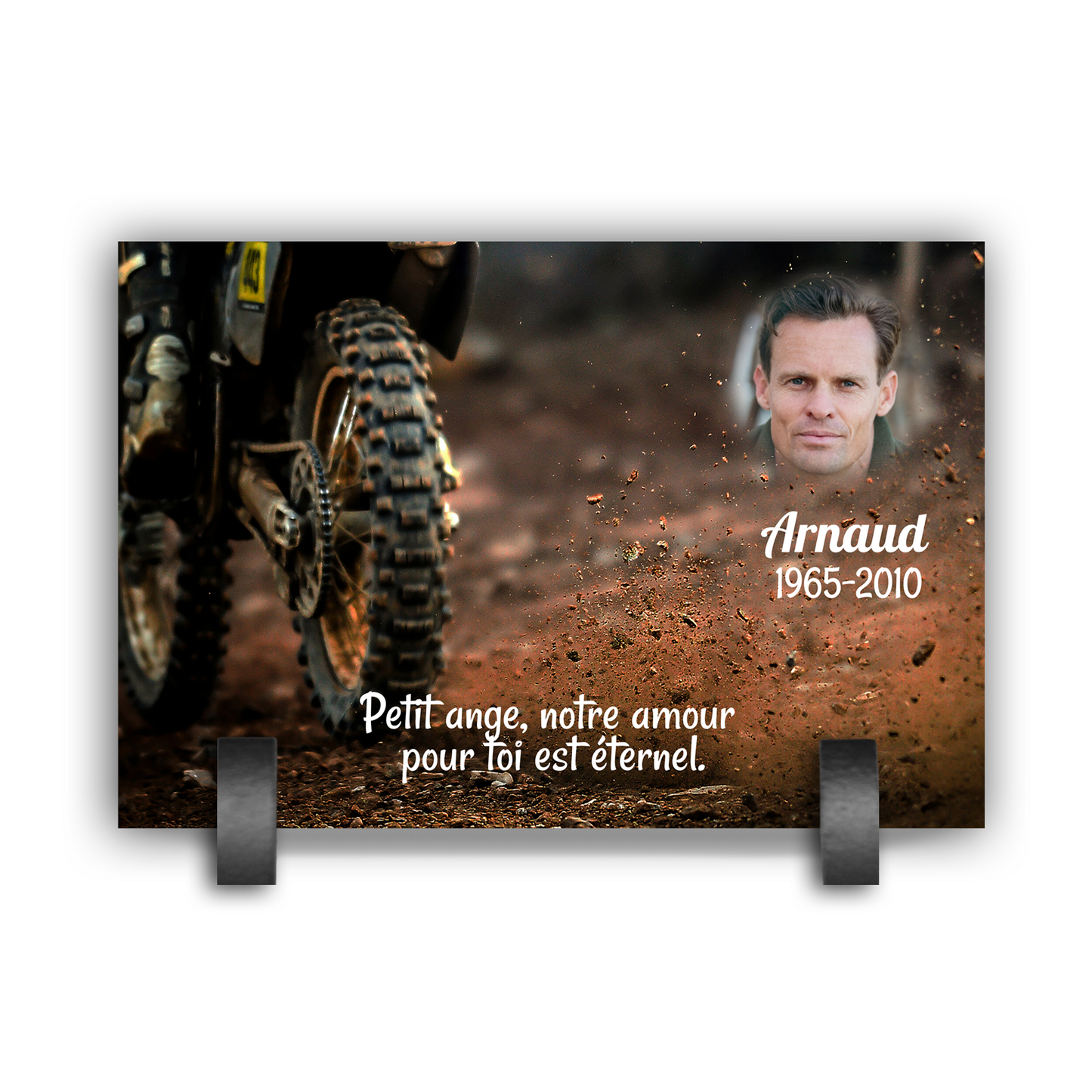 Plaque Funéraire Motocross