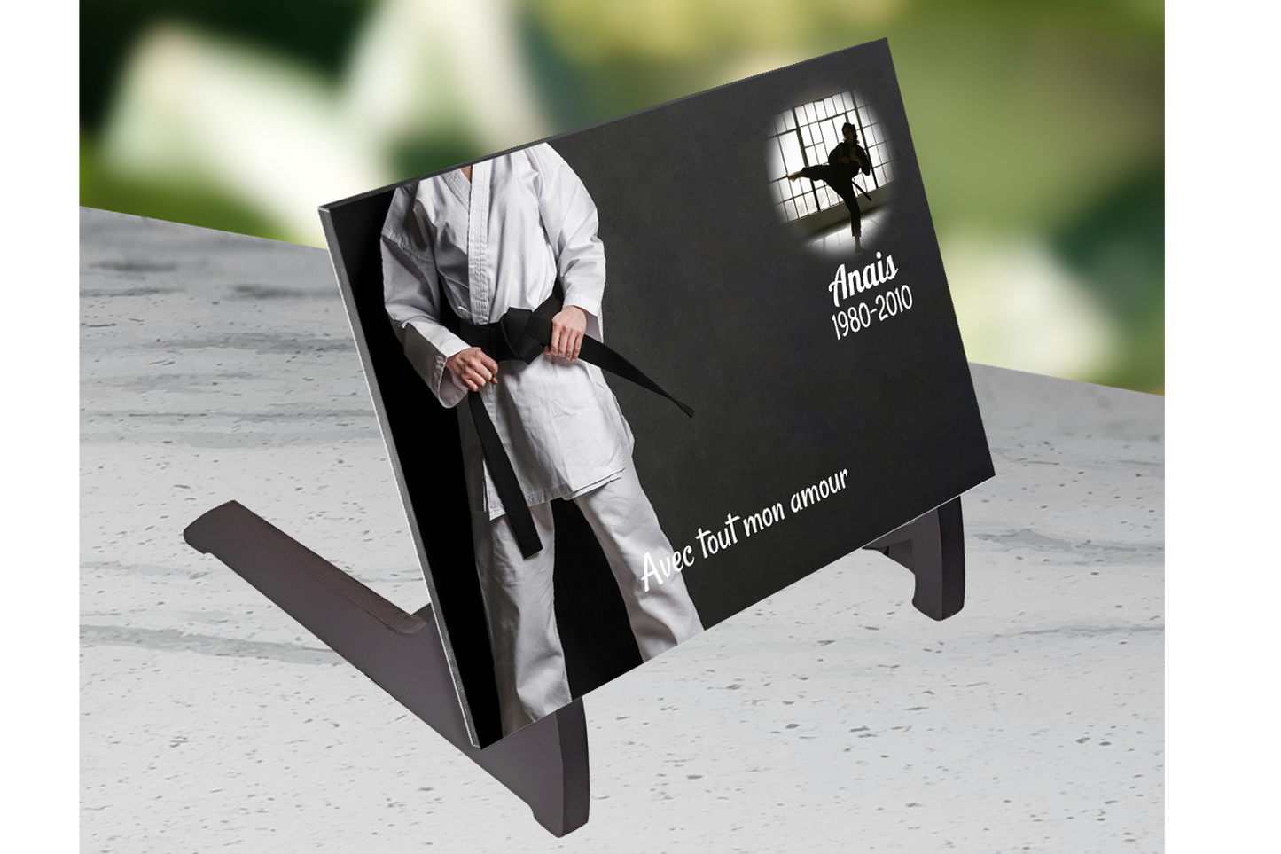 Plaque Funéraire Judo