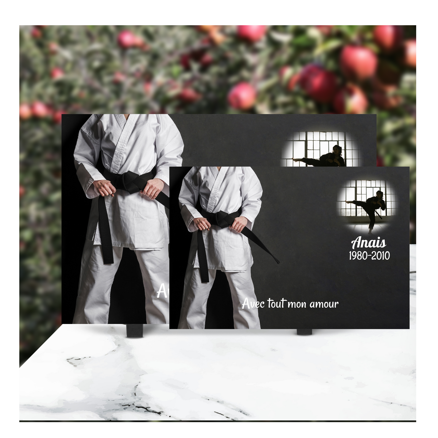 Plaque Funéraire Judo