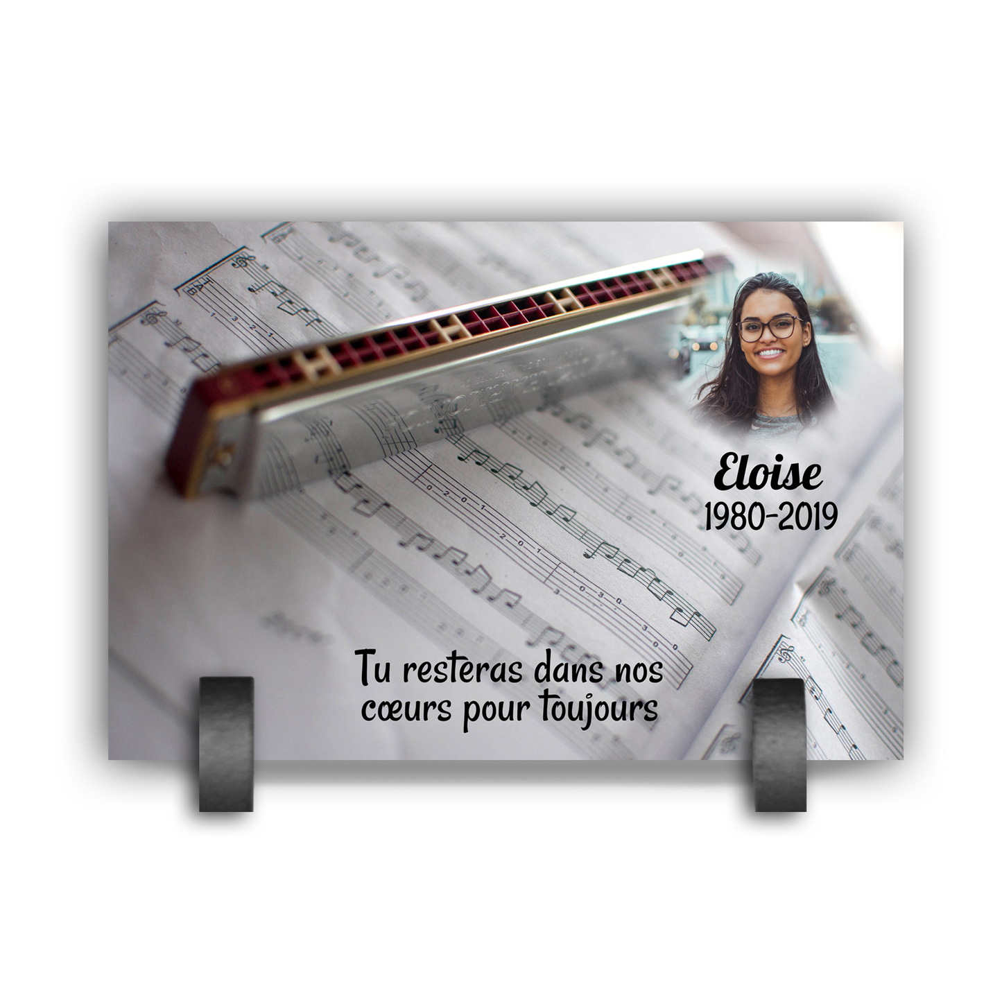 Plaque Funéraire Harmonica