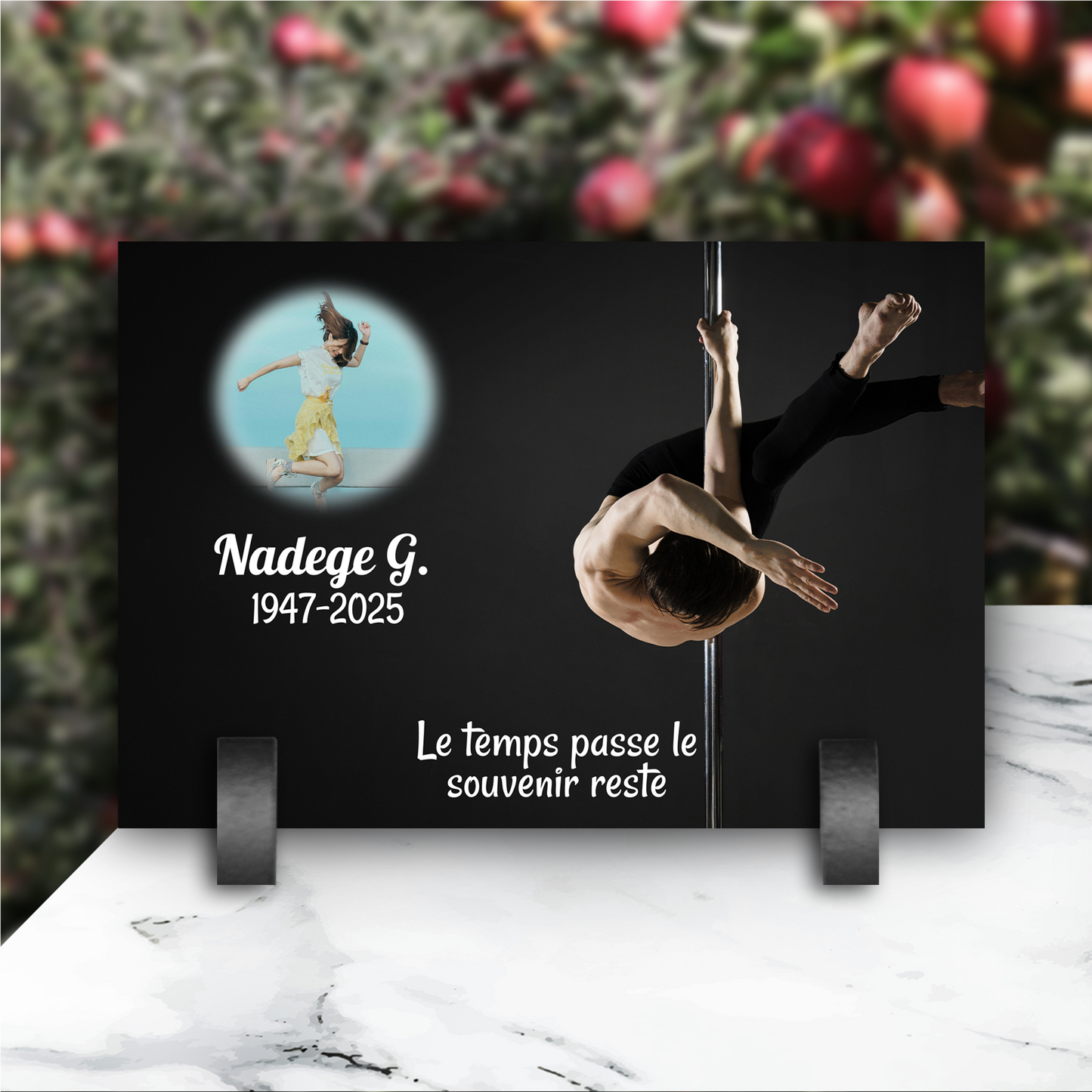 Plaque Funéraire Gymnastique