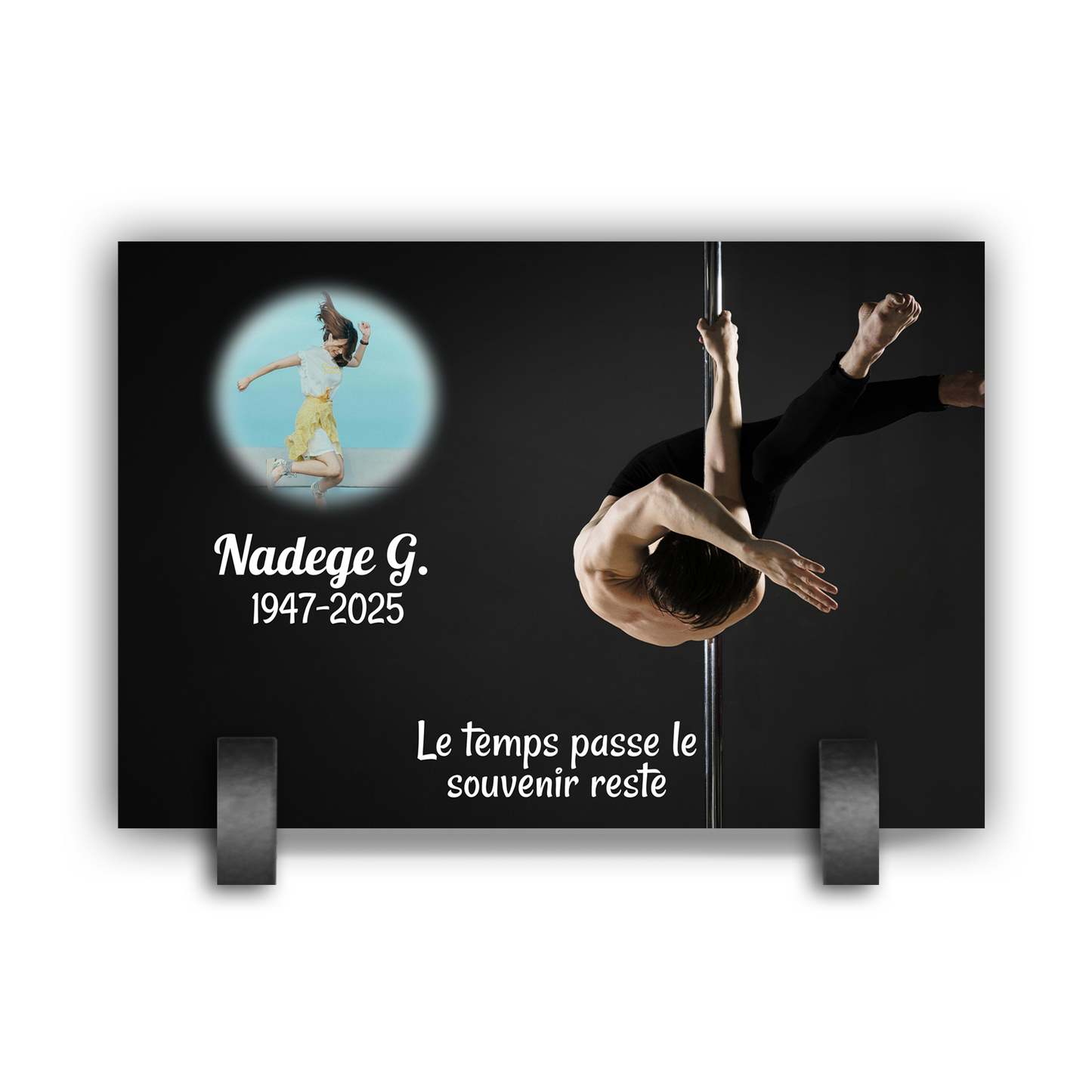 Plaque Funéraire Gymnastique