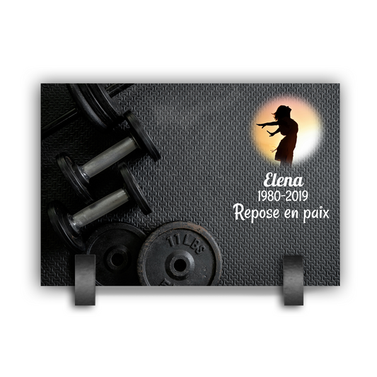 Plaque Funéraire Fitness