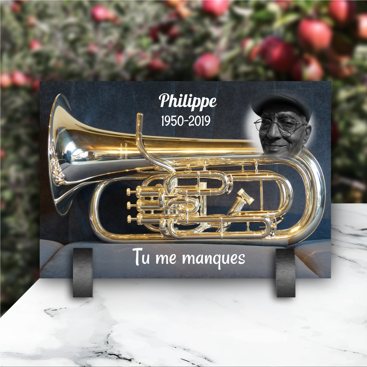 Plaque Funéraire Euphonium