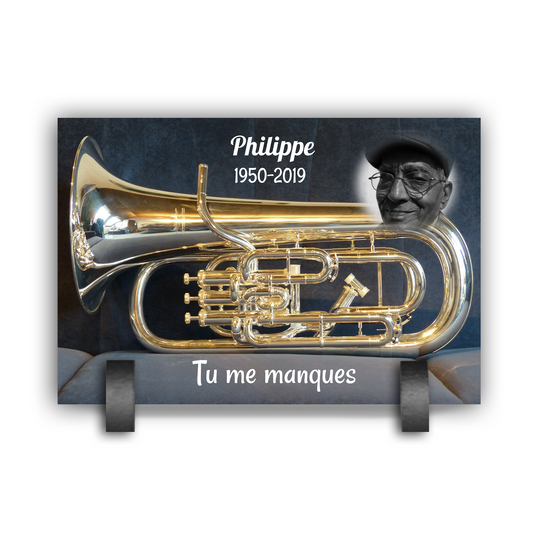 Plaque Funéraire Euphonium