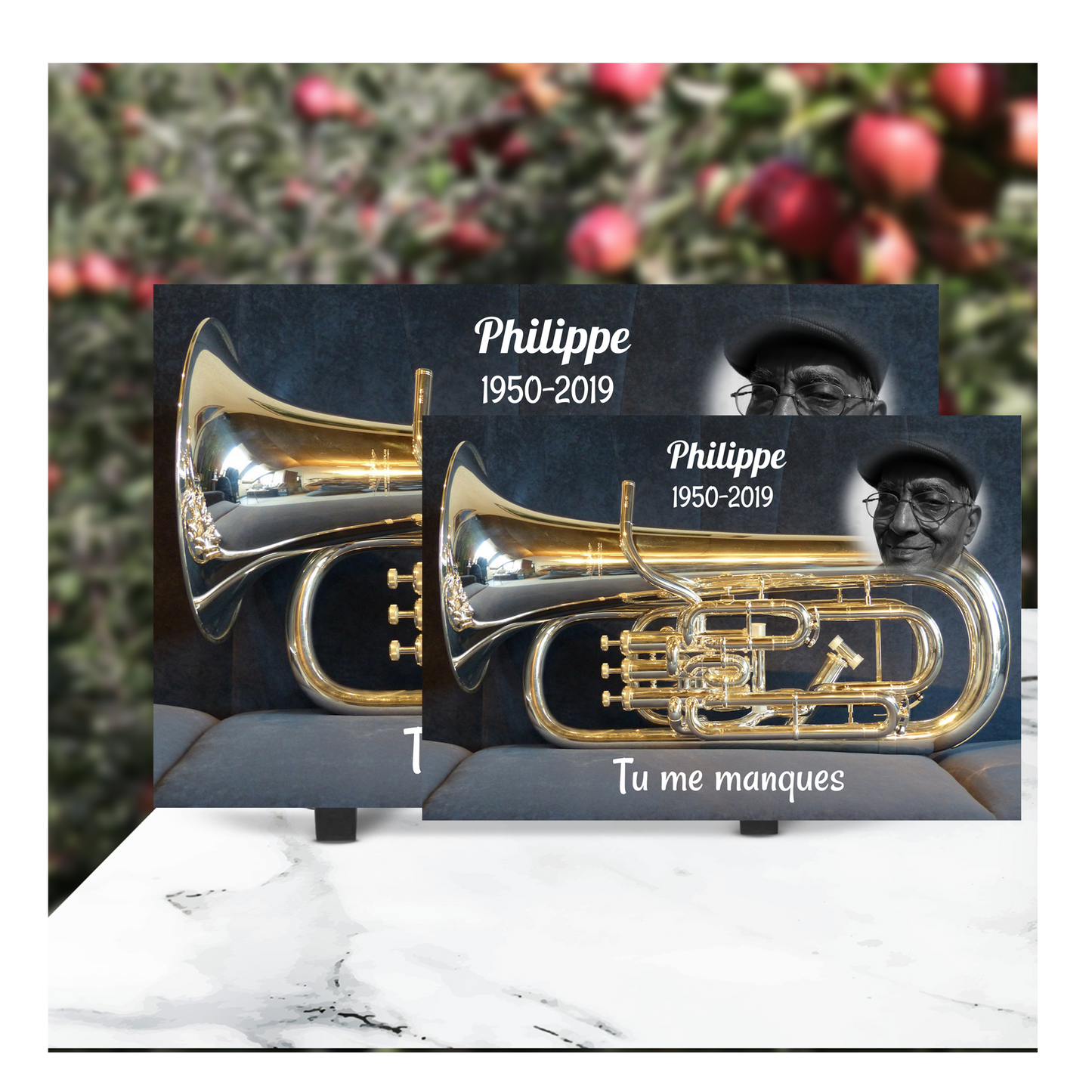 Plaque Funéraire Euphonium