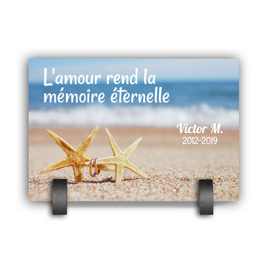Plaque Funéraire Etoile de Mer