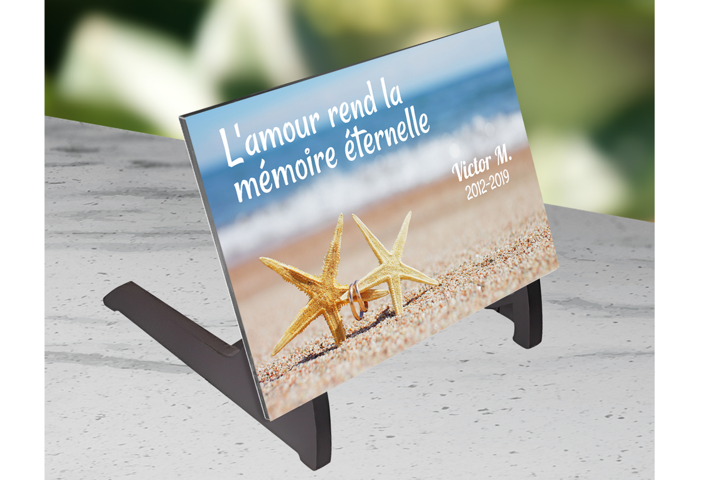Plaque Funéraire Etoile de Mer