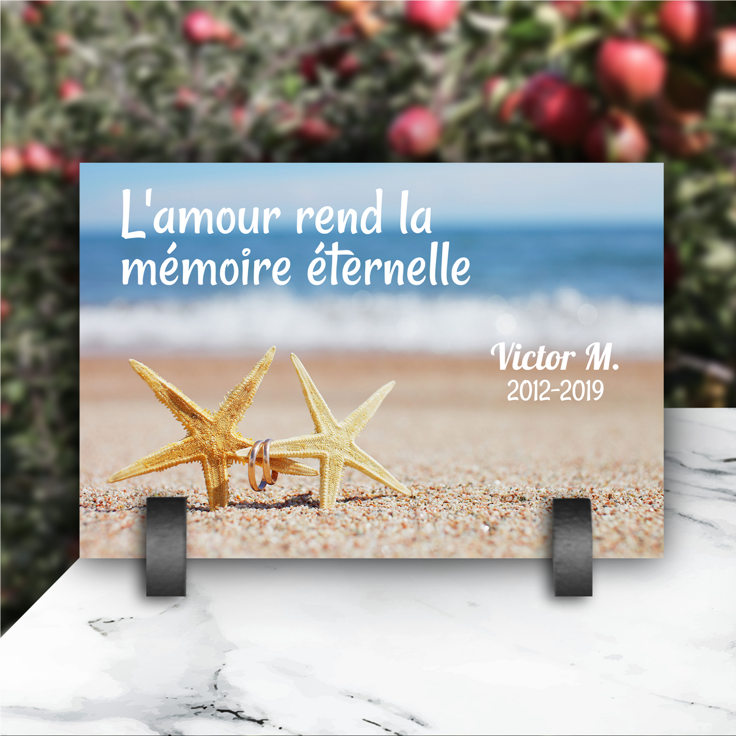 Plaque Funéraire Etoile de Mer