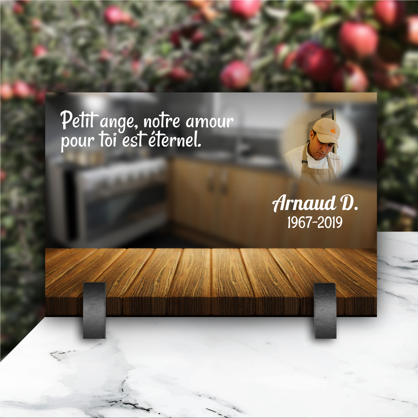 Plaque Funéraire Cuisinier