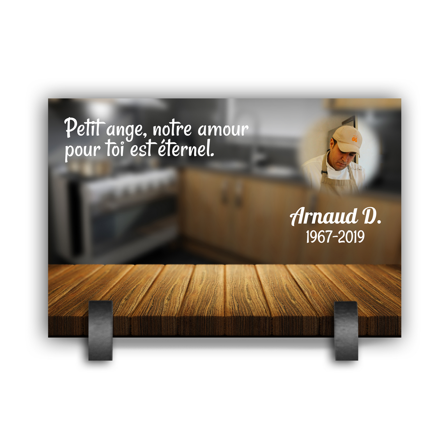Plaque Funéraire Cuisinier