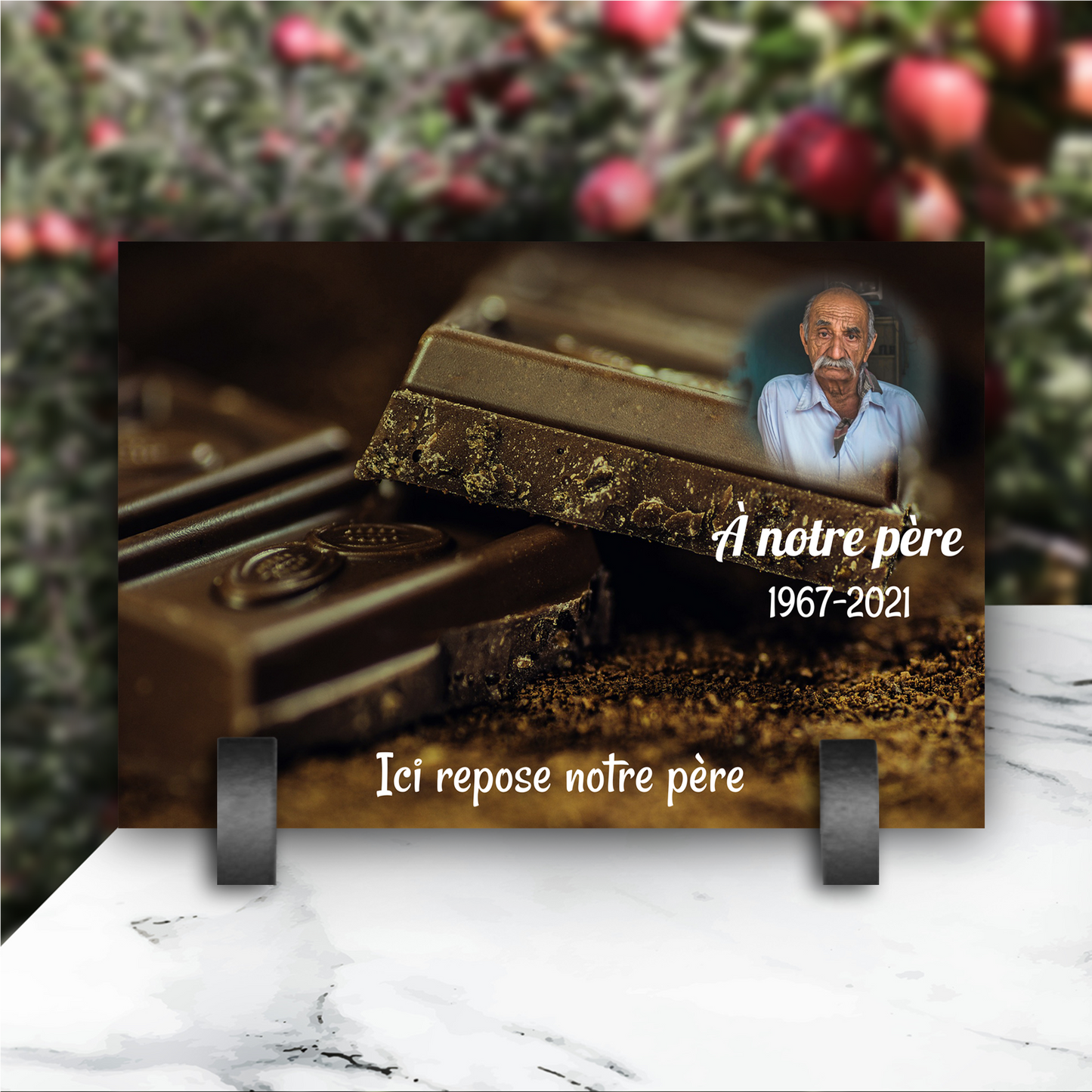 Plaque Funéraire Chocolatier