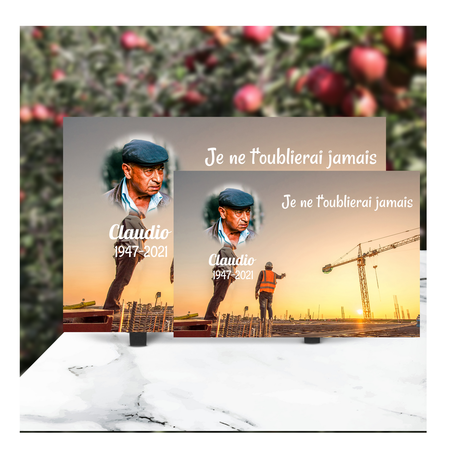 Plaque Funéraire Ingénieur Civil