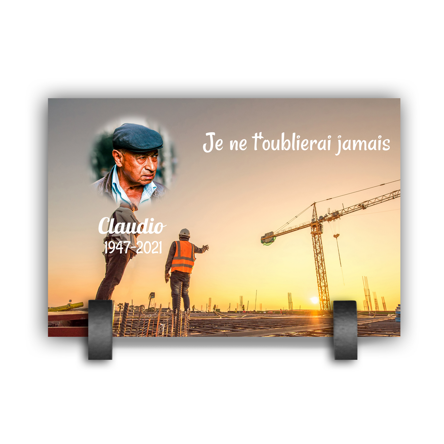 Plaque Funéraire Ingénieur Civil