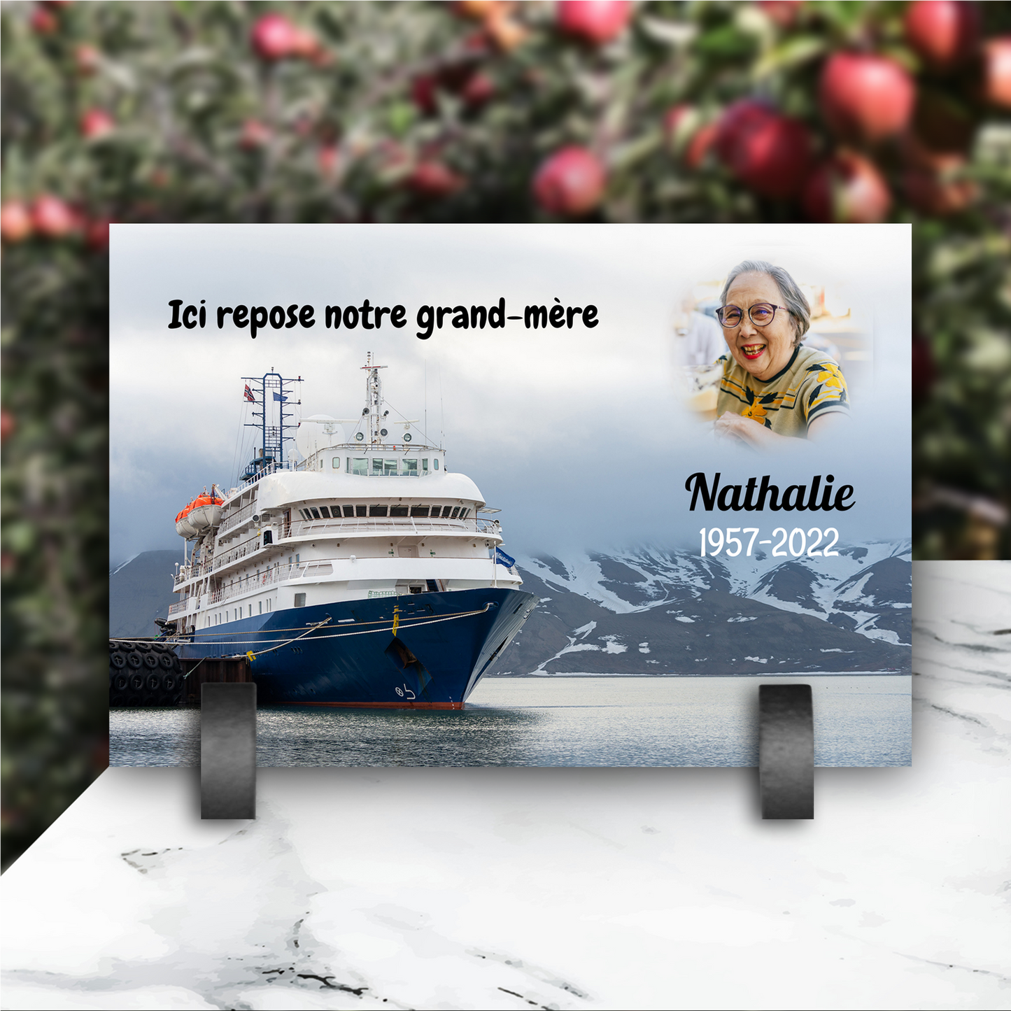 Plaque Funéraire Bateau